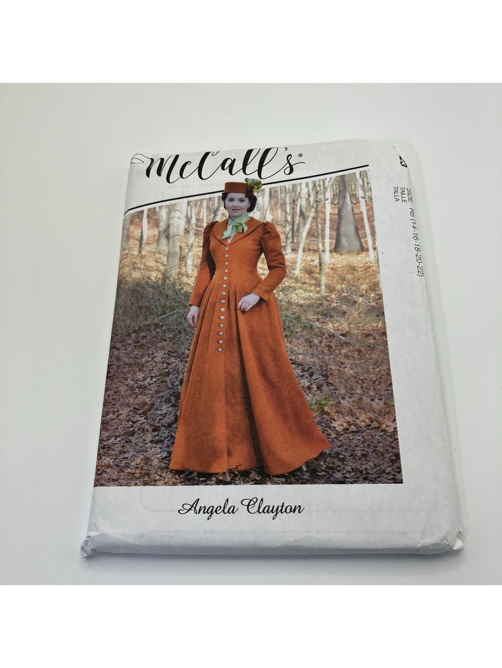 MCCALLS PATTERN 8123 COAT HISTORICAL  COSTUME  MISSES SIZES 14 16 18 20 22  NEW